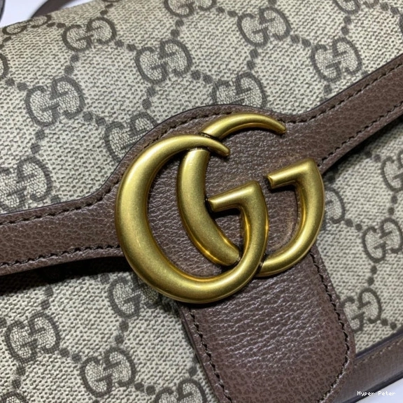 Hyperpeter top GUCCI handle bag GG Marmont mini 0801